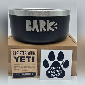New In Box Yeti Bark Dog Bowls.  3 available.